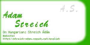 adam streich business card