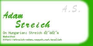 adam streich business card